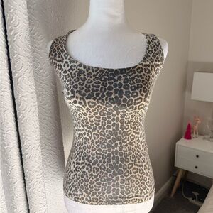 Zara Leopard Print Sleeveless Tank